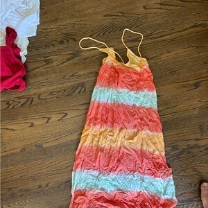 Colorful Striped Maxi Dress